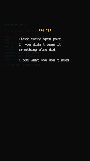 Find Every Open Port on Your Network - One Command