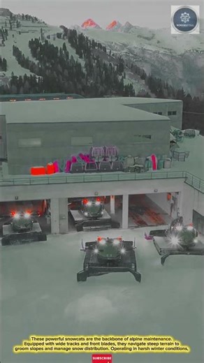 Powerful Snowcat Groomers: High-Tech Alpine Maintenance for Precision Ski Slope Design