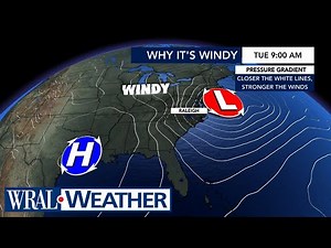 WRAL Weather Alert Day: Tuesday brings winds up to 45 mph, power outages possible