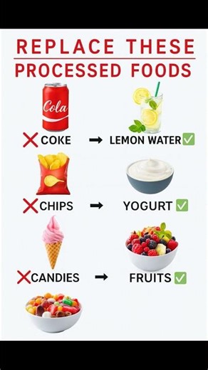Replace These Processed Foods 🚫➡️✅ | Healthier Food Swaps You Should Try