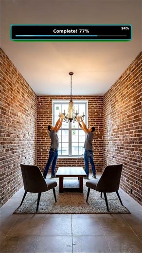 WAIT UNTIL YOU SEE THIS CHANDELIER UNDER THE UGLY LIGHT! 💡