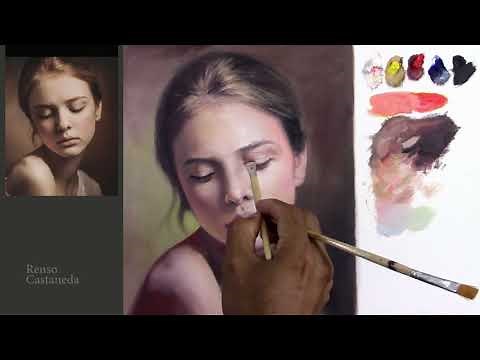 Retrato al oleo - veladuras