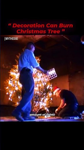 Can Christmas Lights Really Burn a Christmas Tree? | Christmas Fire Myth Tested