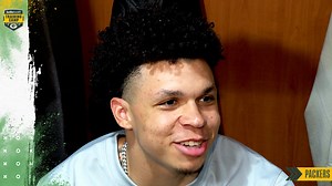 Christian Watson on Aaron Rodgers: 'I'm trying to learn everything from him'