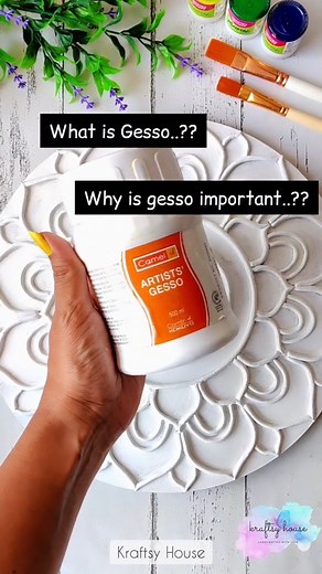 194K views · 1K reactions | What is Gesso...?? Gesso is a white,...