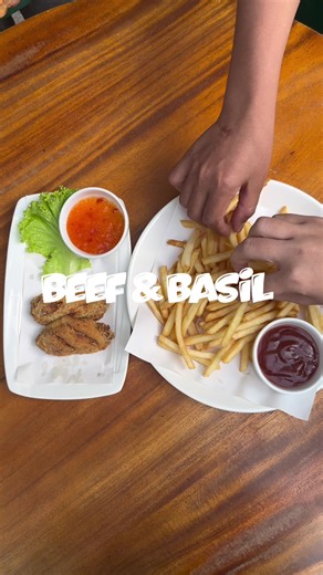 Grab some appetizers #BeefAndBasil