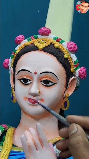 Radha Rani 🥰🚩 | How to make Radha idol made of clay #Radha #Radha_Krishna #making_Radha #radha_rani