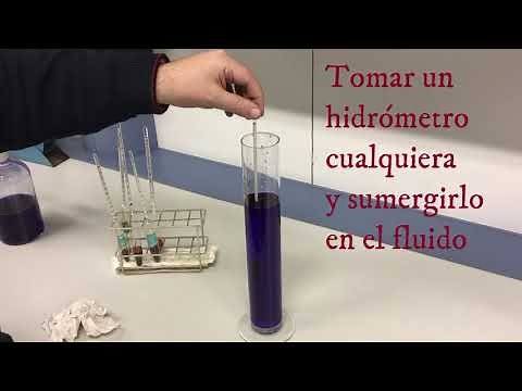Práctica 8 - Uso del hidrómetro
