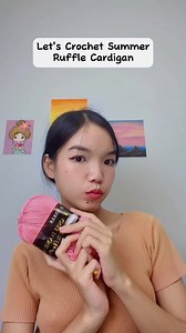 Crochet Ruffle Cardigan🌸🤍🧶 | Chenda DIY