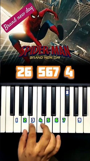 Spiderman - Brand New Day Piano Tutorial #spiderman #spidermanbrandnewday #marvel #piano