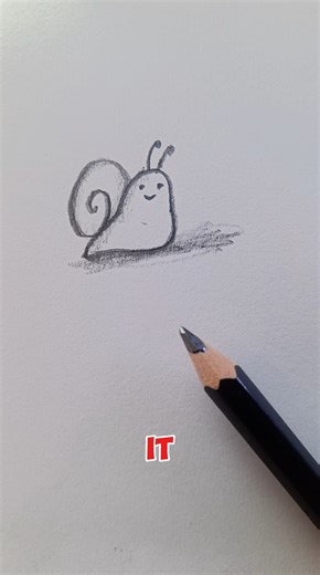 Easy Snail Drawing for Beginners 🔥 #foryou #drawing #artshorts #shorts #howtodraw #tutorial #sketch