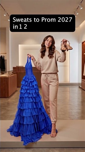Prom Dress Transition 💙 Royal Blue Corset Ball Gown for Prom 2027 | Jovani 53444 #jovani #Prom2027
