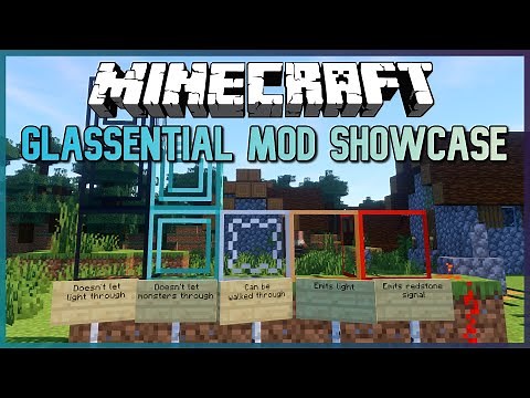 Minecraft: Unique New Glass!! | Glassential Mod Showcase (1.16.1)
