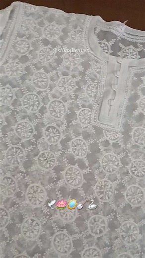 Lucknawi Chikankari on Instagram: "Say it softly — in Chikankari.🦢🪞🦋
