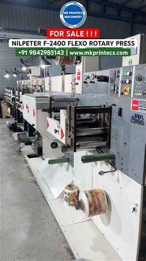 HIGH SPEED FLEXO-GRAPHIC ROTARY LABEL PRINTING MACHINE | NILPETER F-2400 FOR SALE | MK PRINTECS