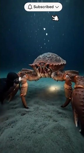 Catching a Giant King Crab Underwater 🦀🌊 #4kwildlife #fishing #crab