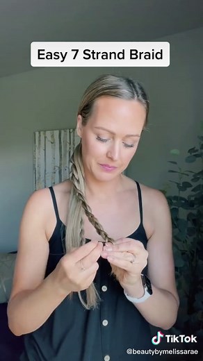 Quick and Easy 7 Strand Braid Tutorial
