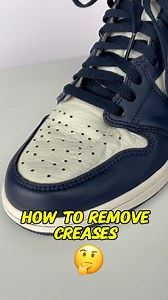 9.5K reactions · 33 comments | How to remove creases  奈 #sneakercrease #sneakers #Shoecrease | Crep Protect | Facebook
