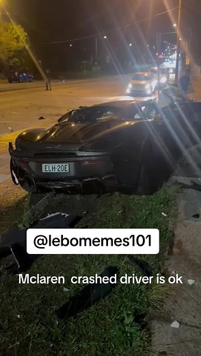 McLaren Crash: Driver Escapes Unscathed | LeboMemes101