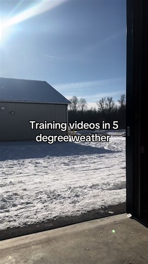 What do you do when it’s 5° outside as a roofing company? Make training videos. #snow #roofingcompany #roofing