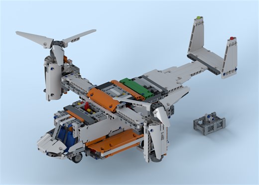 LEGO MOC-177351 LEGO V-22 Osprey Modification of set 42052 (Technic 2024)
