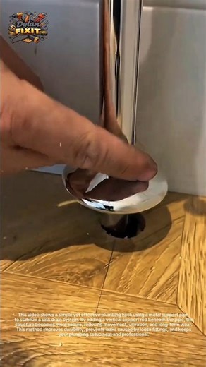Smart Sink Pipe Support Hack You Must Try! 🔧 (Easy Plumbing Upgrade)