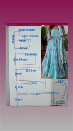 Ethnic Gown Drafting ✨👗