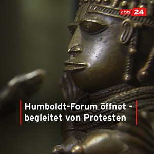 Sieben Jahre wurde am Humboldt-Forum gebaut - jetzt dürfen erstmals Besucher:innen in das neue Kunst- und Kulturzentrum Berlin​s. Dort warten zum Start gleich sechs Austellungen. | rbb24