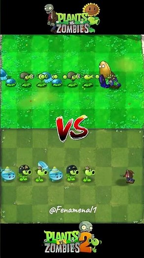 PVZ1 vs PVZ2 Team Plants vs Team Zombie #pvz2 #plantsvszombies2