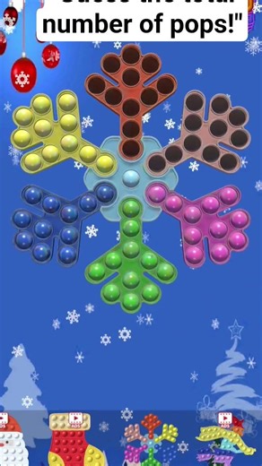 Satisfying Rainbow Snowflake Pop-It! ❄️🌈 #shorts #asmr