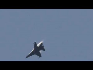 F 16 Performs at the Sound of Speed Airshow