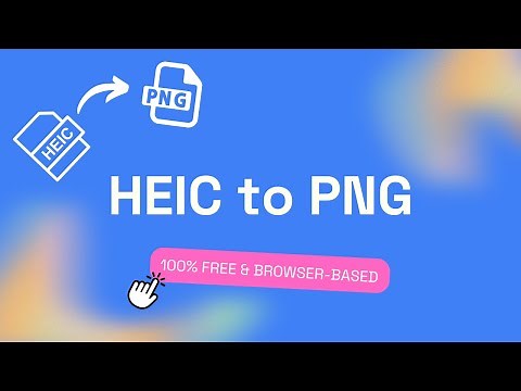 How To Convert HEIC Images to PNG Format