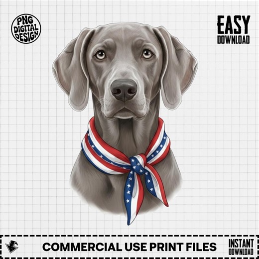 Patriotic Weimaraner Dog PNG, 4th of July USA Flag Sublimation Design, America Dog Lover Digital Art File for Independence Day T-shirts - Etsy