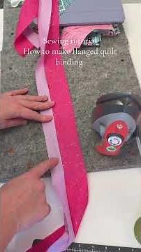 How to make flanged quilt binding #sewingtutorial #quilttutorial #quilt #diy #quiltshop
