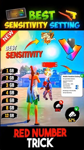 Best Sensitivity of Free Fire 🔥 Free Fire Headshot Setting ⚙️ Free Fire Mein Headshot Kaise Mare