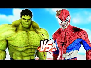 BIG HULK VS SPIDERMAN - THE INCREDIBLE HULK VS SPIDERMAN ZOMBIE | Super Epic Battle - KjraGaming