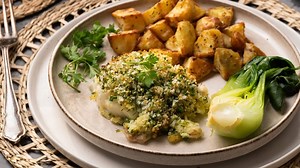 Lemon Herb And Crab-Crusted Baked Cod Recipe