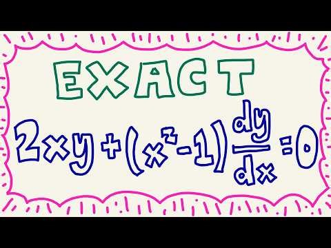 Solve 2xy + (x^2-1) dy/dx = 0 (Exact)