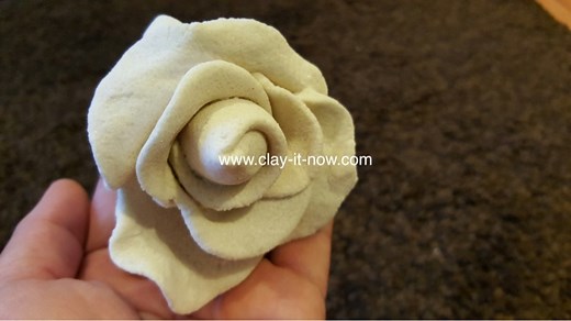 Salt Dough Rose: Simple Flower without Mold and No Bake