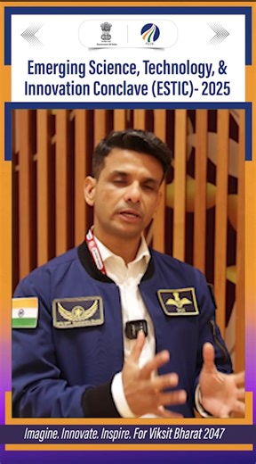 1.5K views · 26 reactions | At #ESTIC2025, Group Captain Shubhanshu Shukla (Indian Air Force & ISRO - Indian Space Research Organisation Astronaut) elaborates about the prospects of space research & challenges of research in space. Dr Jitendra Singh Principal Scientific Adviser to GoI Abhay Karandikar ARCI, Hyderabad | Department of Science and Technology, Government of India | Facebook