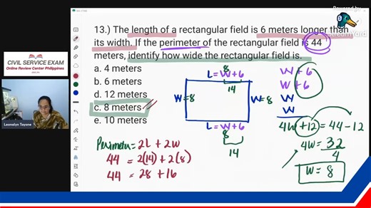🌟 Civil Service Exam Review 2025: Word Problem by Coach Leonalyn 🌟 🚀 Enrollment is now open for Civil Service Exam Intensive Coaching via ZOOM. Limited slots available, so don’t wait to secure your spot! 📩 Message us for inquiries and more details. Let’s make your dreams a reality—see you there, future CSE Passer! ❤️ | ORC Online Review PH