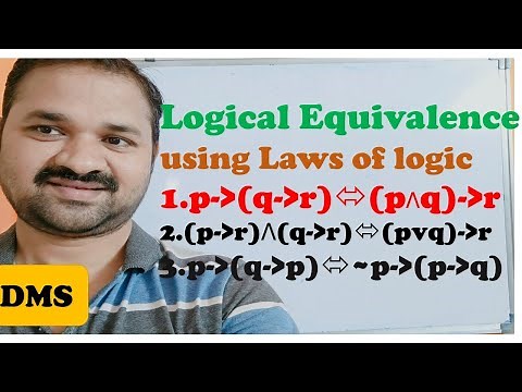 Logical Equivalence with out using truth table examples or equivalent formulas examples