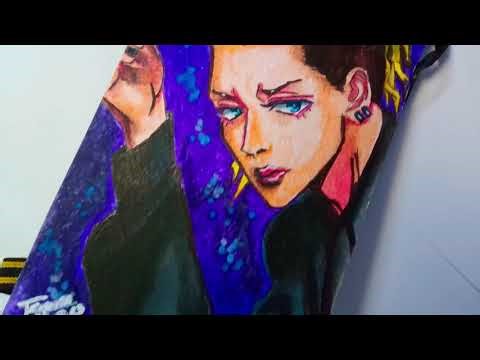 Anime Painting: Pinga from Detective Conan | Timelapse