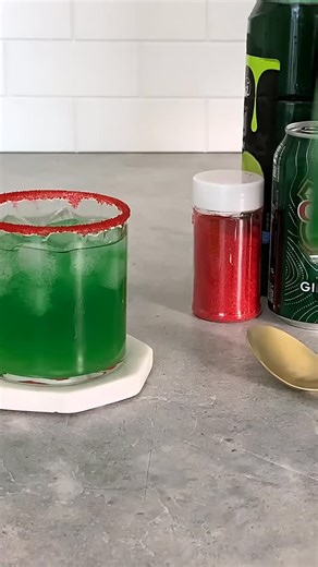 Easy Good Ideas on Instagram: "Make a Grinch Drink for Christmas! This easy lime punch is a non-alcoholic drink perfect for a fun holiday party.⁠ ⁠ ⁠ LINK IN BIO for the full recipe!⁠ ⁠ Here are the ingredients you need:⁠ 4 ounces lemon lime soda or ginger ale⁠ 1 tablespoon lime syrup⁠ Splash Pineapple Juice⁠ Red Sanding Sugar⁠ Corn Syrup or Honey⁠ ⁠ You can always find it on the blog here: https://easygoodideas.com/grinch-drink/⁠ ⁠ #recipe #drink #nonalcoholic #mocktail #grinchdrink #limepunch"