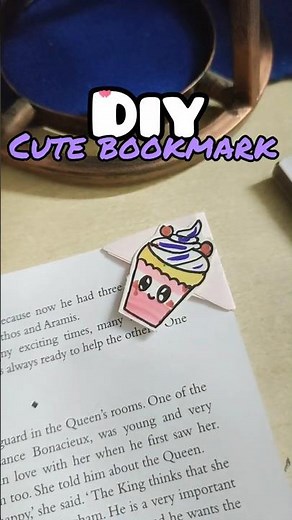 DIY Cute Bookmark ✨ Easy Handmade Paper Bookmark 📚 Creative School Project Idea | #DIYBookmark#diy