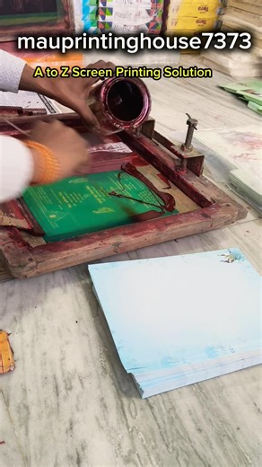 स्क्रीन प्रिंटिंग प्रोसेस | How To Screen Printing Tutorial #ytshorts #shorts #screenprinting