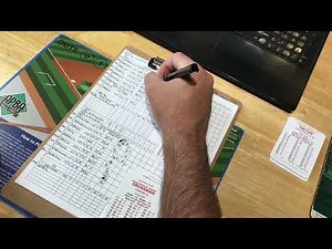APBA Baseball Master Game tutorial series - wrap up demo game w 2022 projection set from APBA