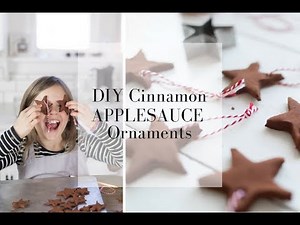 DIY Cinnamon Applesauce Ornaments