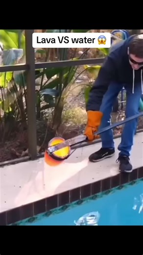 Lava vs Water: Epic Clash of Nature's Forces!