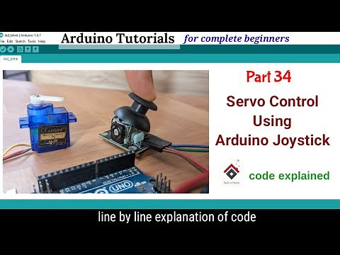 Control Servo motor with Joystick and Arduino[with CODE] | Arduino Servo motor control | Servo robot